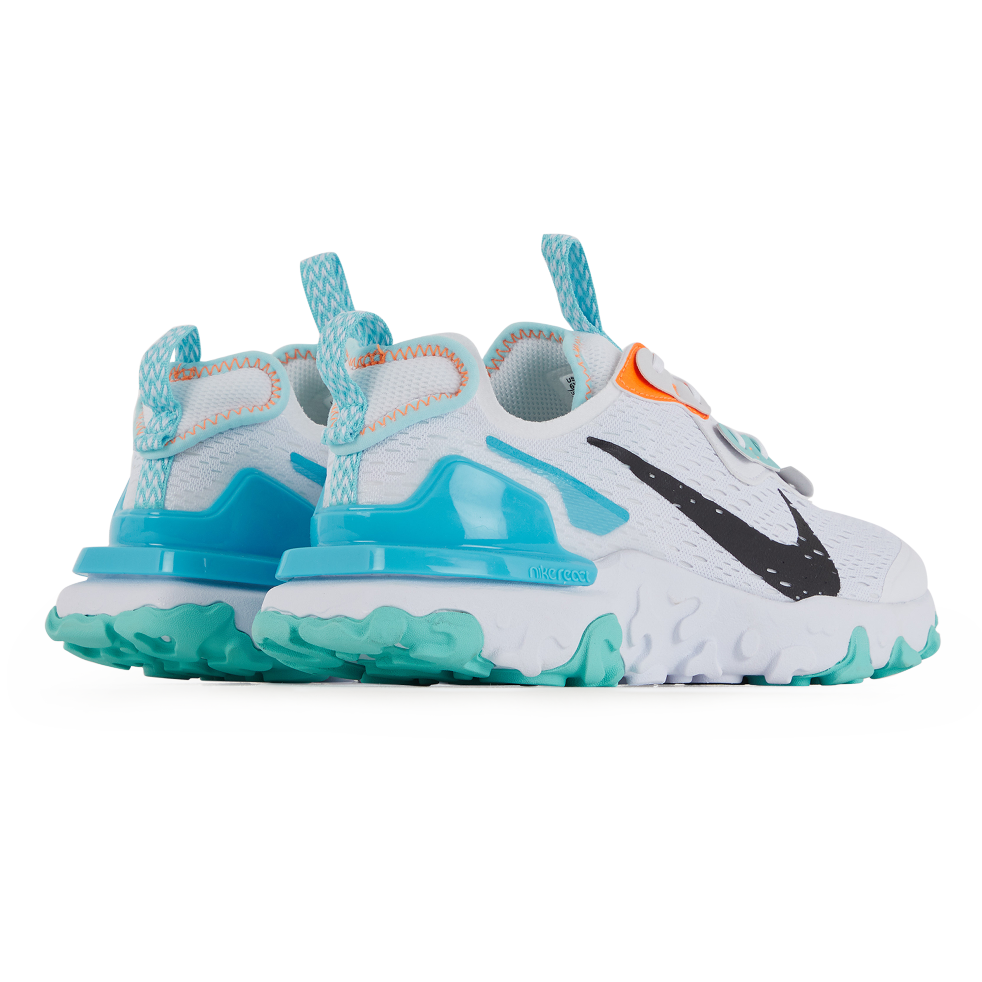 nike react bleu orange
