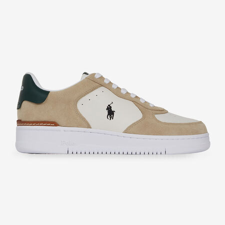 POLO RALPH LAUREN MASTERS COURT SUEDE BLANC/BEIGE HOMME