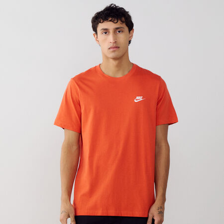 NIKE TEE SHIRT CLUB ORANGE/BLANC HOMME
