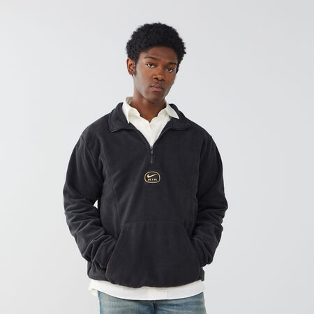 NIKE JACKET HALF-ZIP POLAR NOIR HOMME