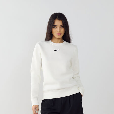 SWEAT CREW CLUB CENTERED LOGO : ECRU/NOIR