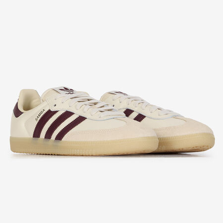ADIDAS ORIGINALS samba SAMBA OG BEIGE/BORDEAUX HOMME