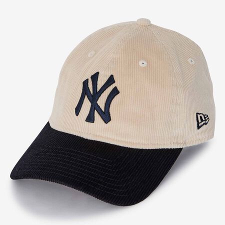 NEW ERA 9TWENTY NY COLOURBLOCK CORD BEIGE/MARINE HOMME