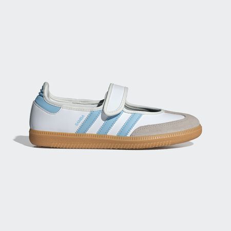 ADIDAS ORIGINALS samba SAMBA JANE BLANC/BLEU JUNIOR