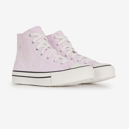 CONVERSE chuck taylor all star CHUCK TAYLOR EVA LIFT HI BEADS ROSE/BLANC JUNIOR