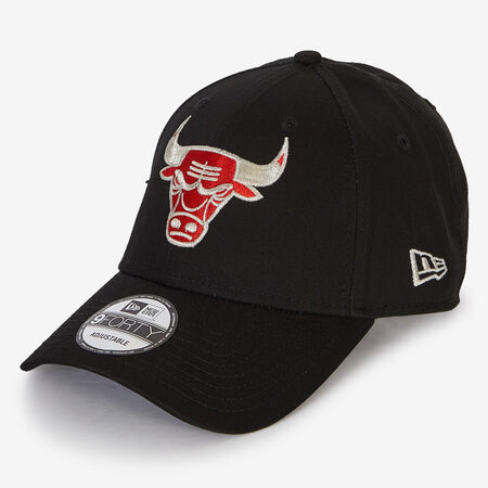 NEW ERA 9FORTY CHICAGO BULLS METALLIC NOIR/ROUGE HOMME