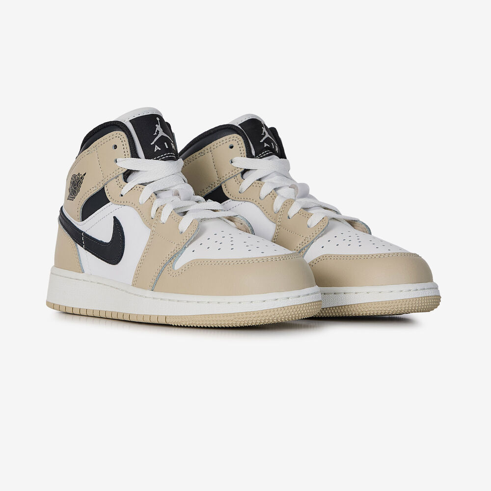 JORDAN AIR JORDAN MID BLANC/BEIGE SNEAKERS ENFANT