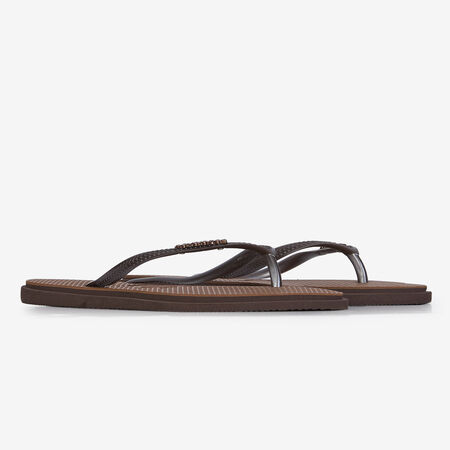 HAVAIANAS SLIM POINT MARRON FEMME