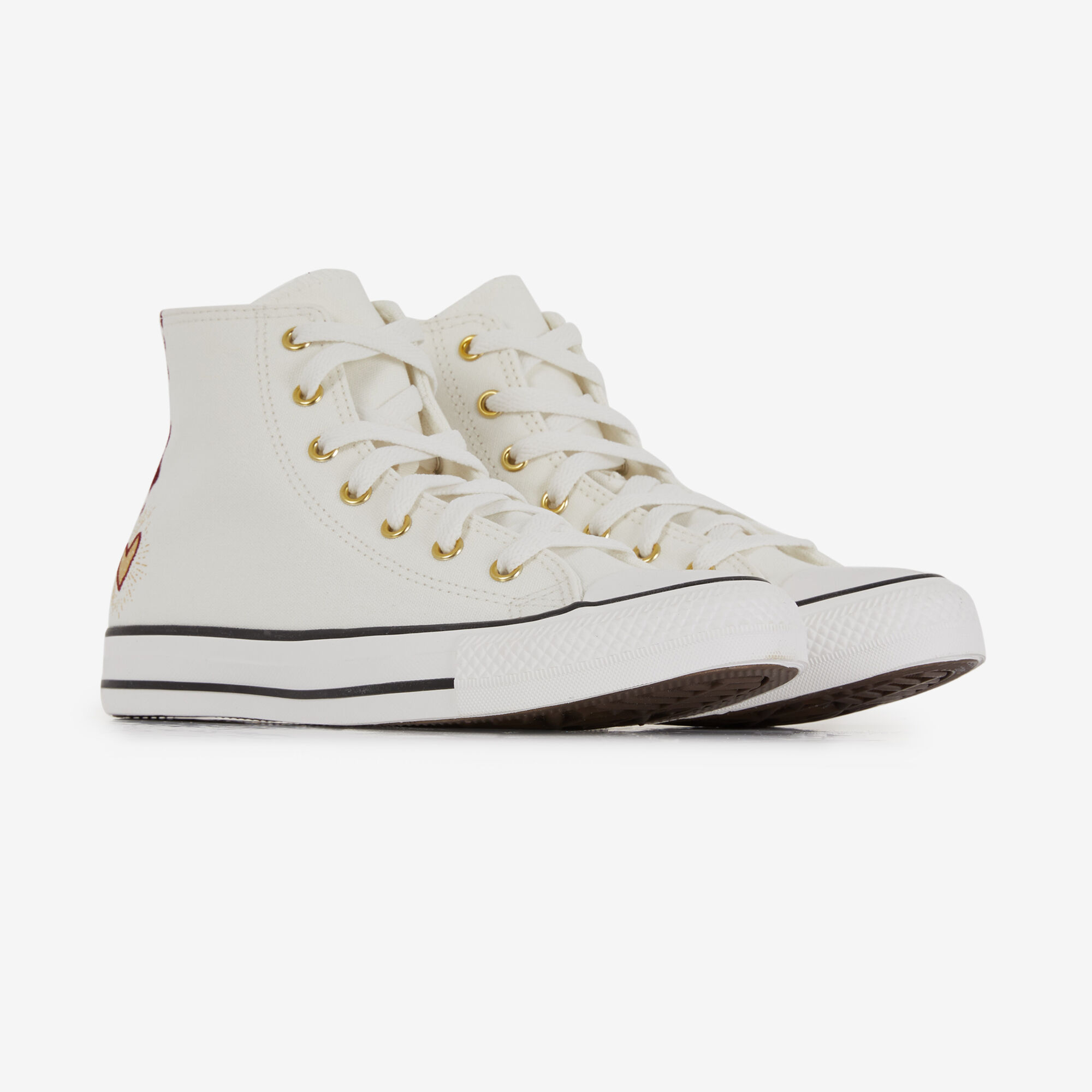 CONVERSE CHUCK TAYLOR ALL STAR HI VALENTINES DAY BLANC ROUGE