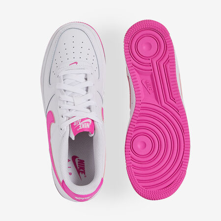 NIKE AIR FORCE LOW BLANC/ROSE SNEAKERS KINDEREN