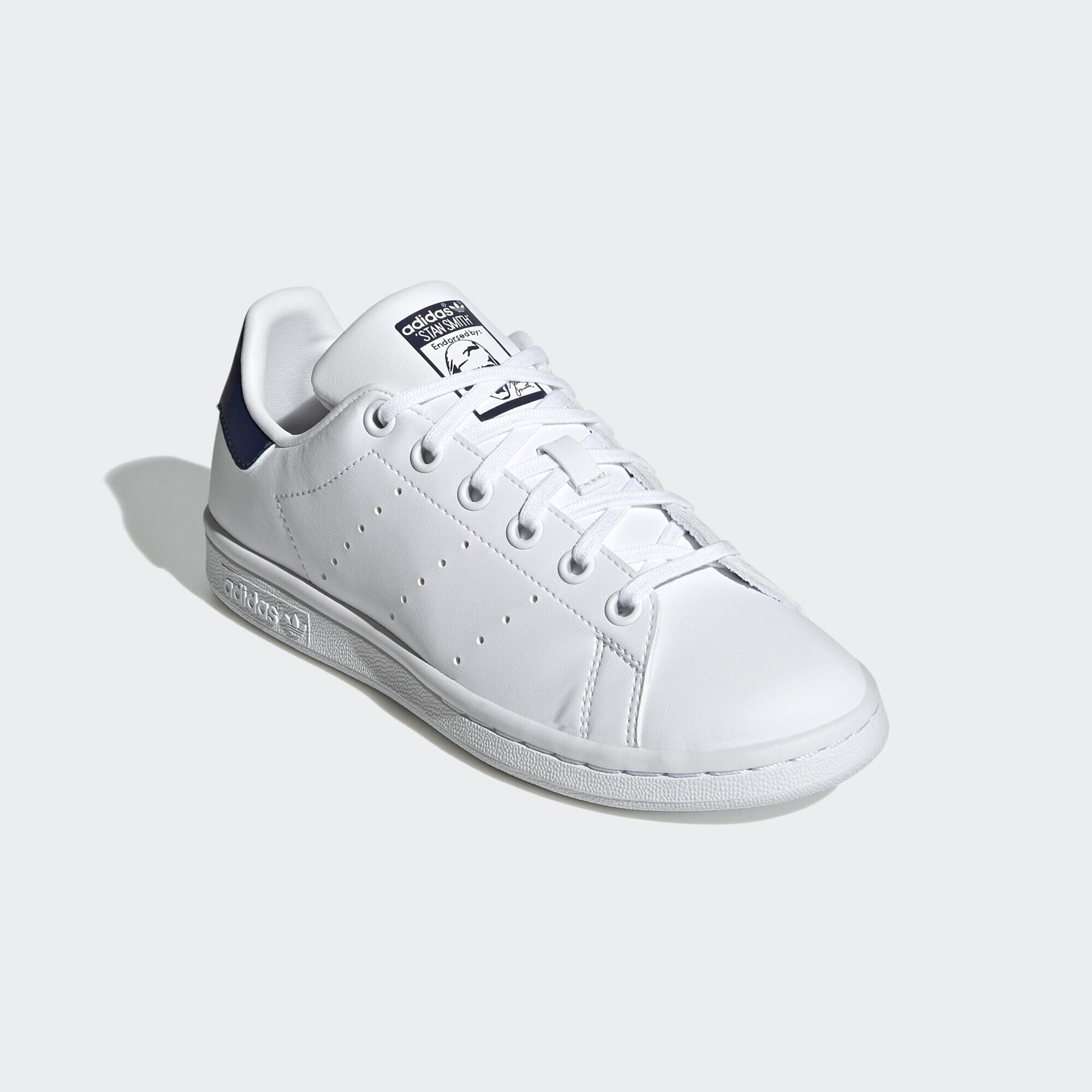 ADIDAS ORIGINALS STAN SMITH BLANC MARINE SNEAKERS ENFANT Courir.be