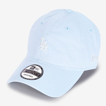NEW ERA 9TWENTY LA WASHED MINI LOGO BLEU/BLANC HOMME