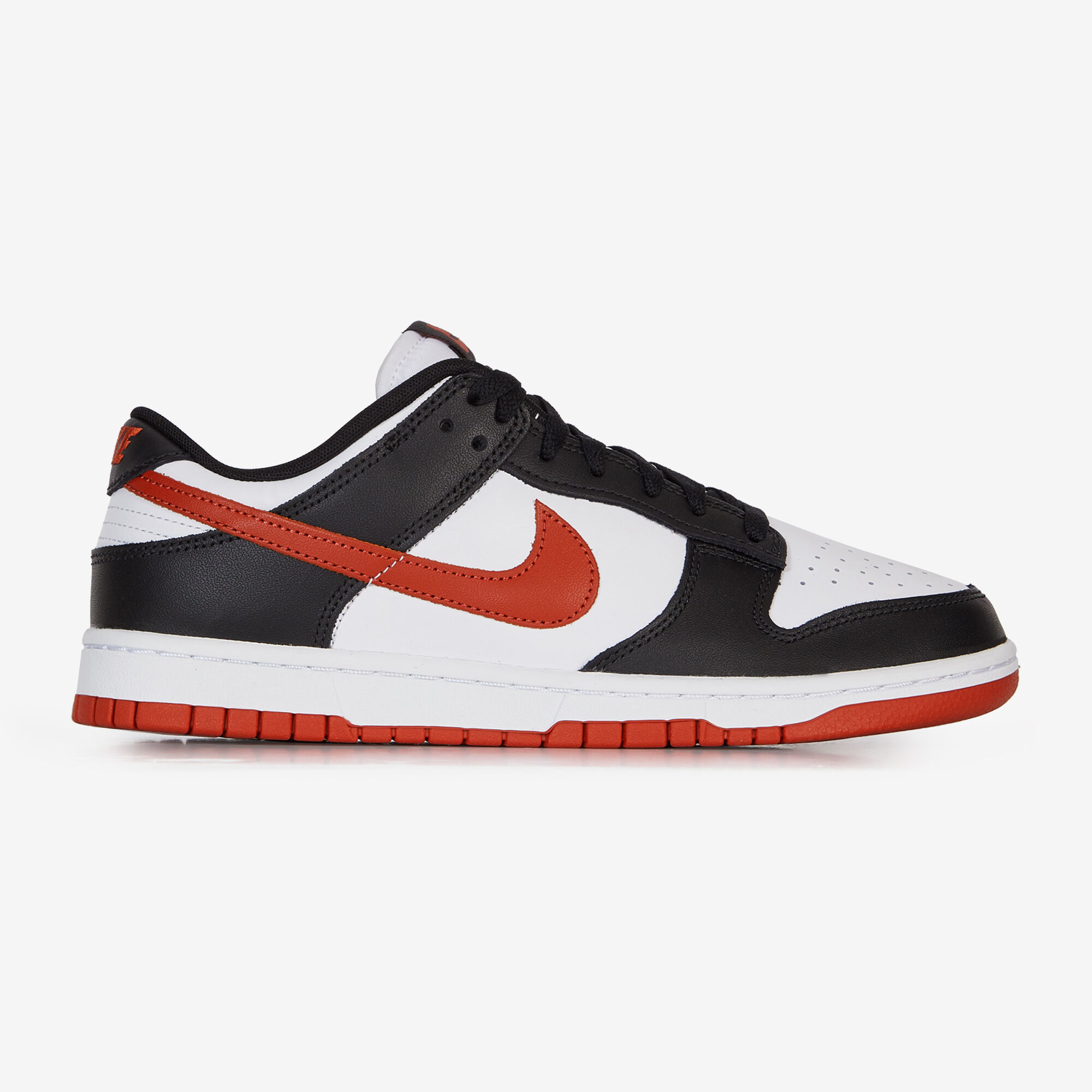 NIKE DUNK LOW NOIR ROUGE SNEAKERS HOMME Courir.be