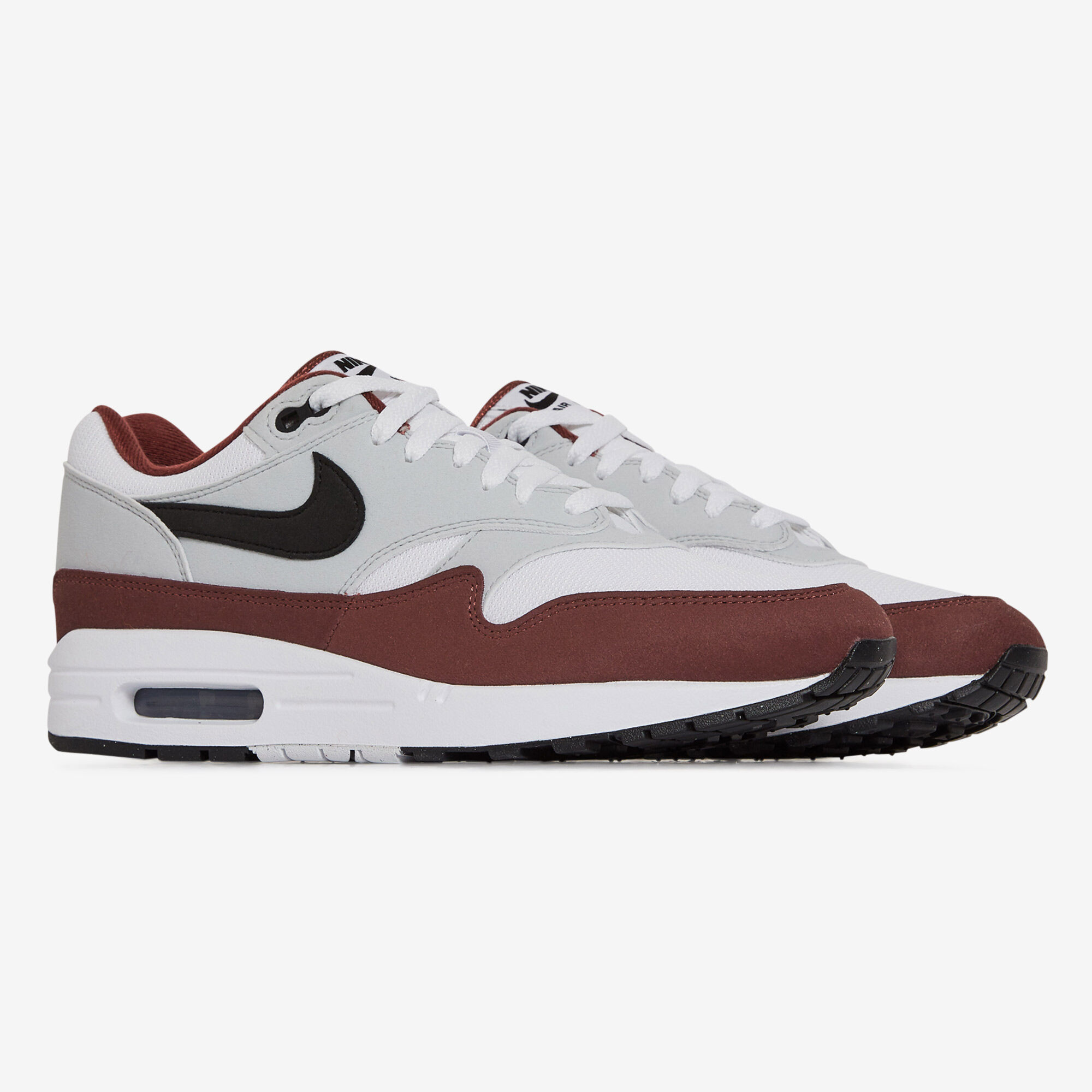 NIKE AIR MAX 1 BLANC BORDEAUX SNEAKERS HOMME Courir.be
