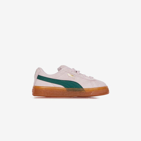 PUMA suede SUEDE XL ROSE/VERT BÉBÉ