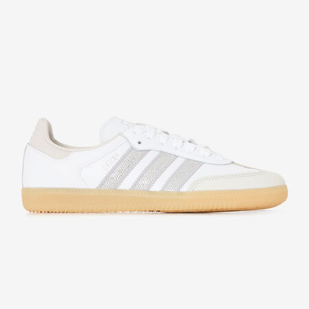 ADIDAS ORIGINALS samba SAMBA OG RHINESTONES BLANC/ARGENT DAMES