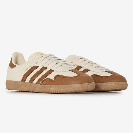ADIDAS ORIGINALS samba SAMBA OG BEIGE/MARRON DAMES