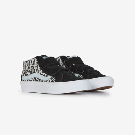 VANS SK8-MID V NOIR/LEOPARD CADET