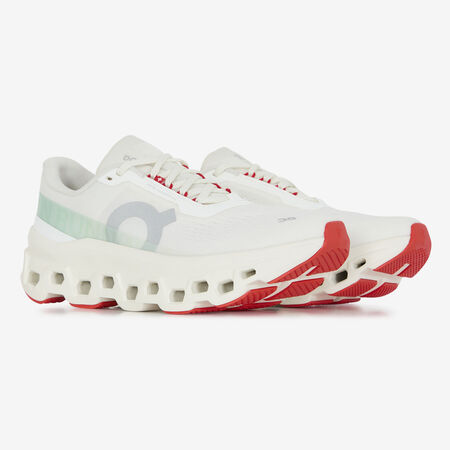 ON RUNNING CLOUDMONSTER BLANC/VERT FEMME