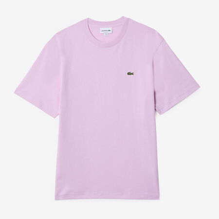 TEE SHIRT CLASSIC SMALL LOGO : ROSE/VERT