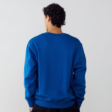 NIKE SWEAT CREW CLUB BLEU/BLANC HEREN