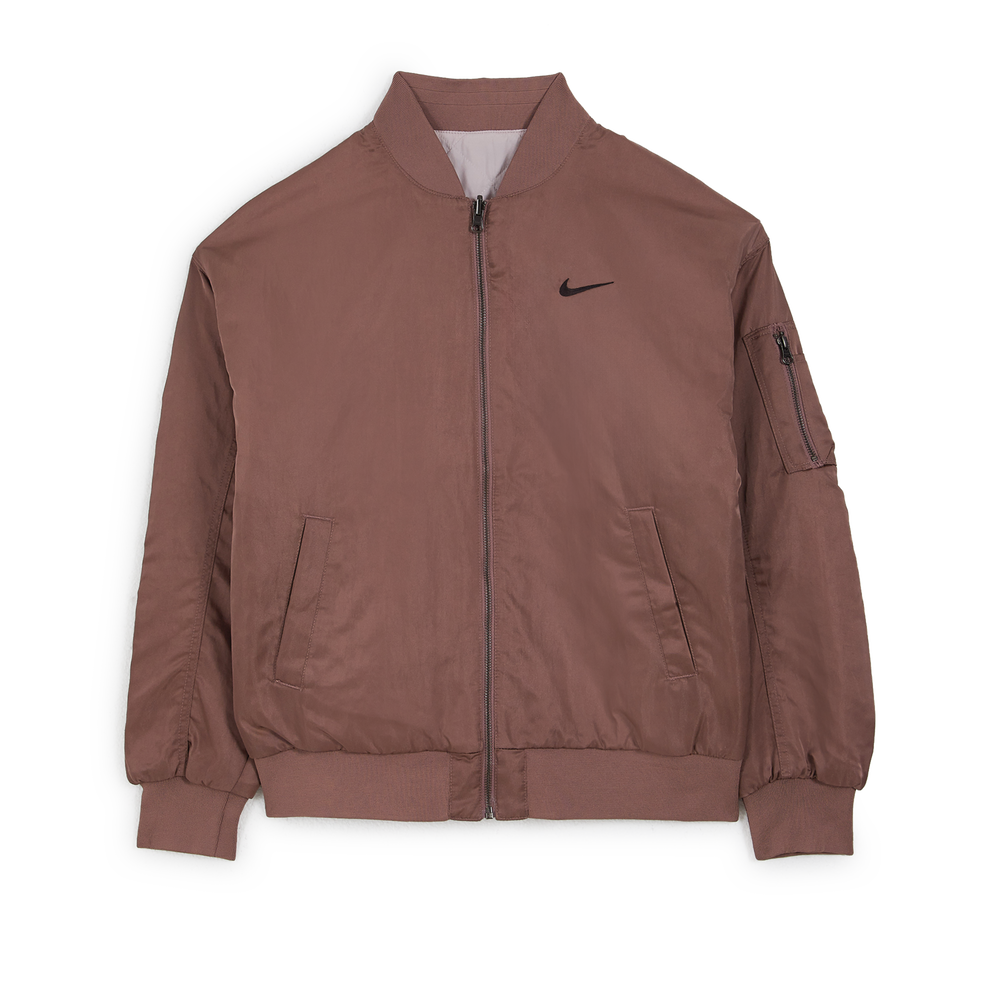 NIKE JACKET BOMBER VARSITY BEIGE MARRON BLOUSON FEMME Courir.be