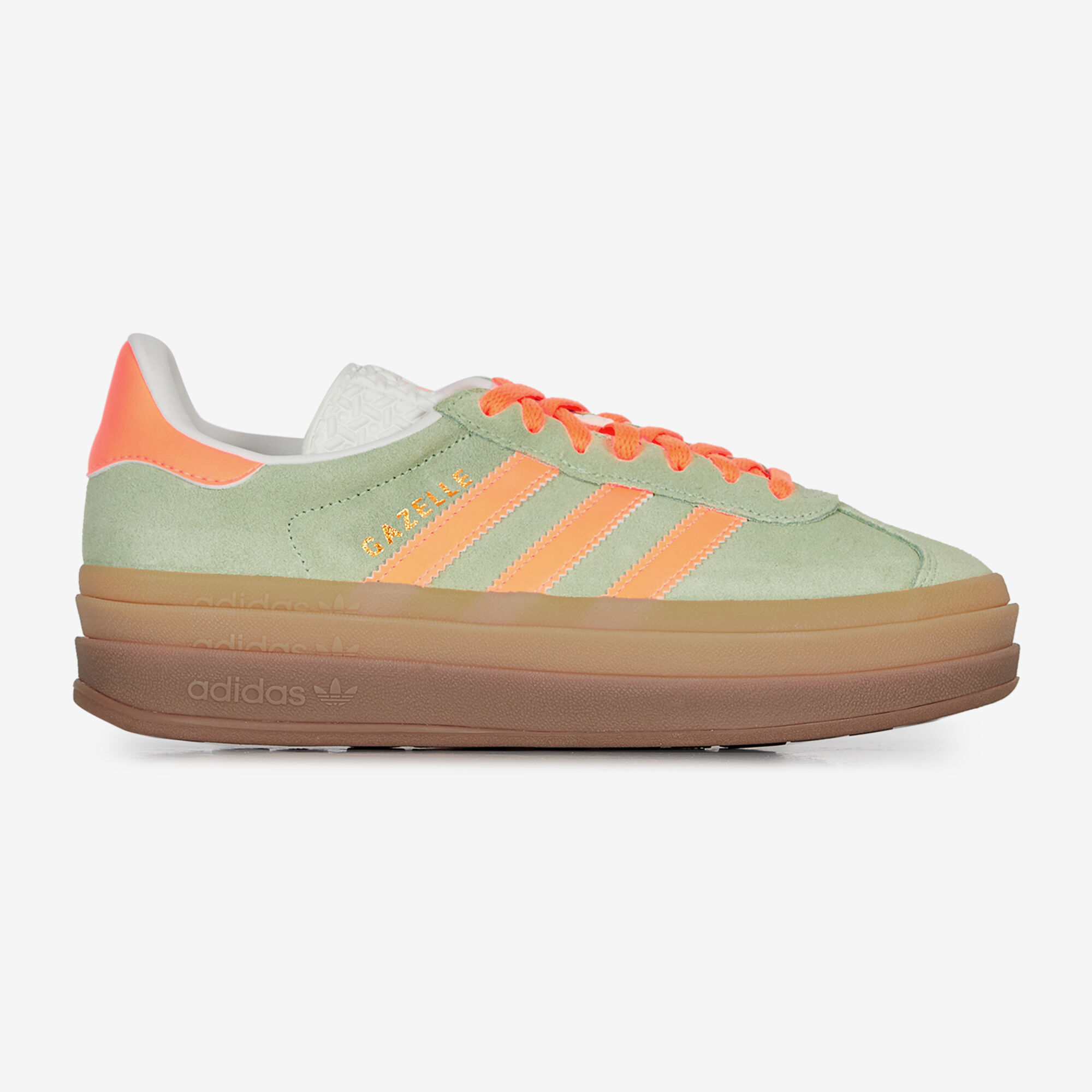ADIDAS ORIGINALS GAZELLE BOLD GROEN ORANJE SNEAKERS DAMES Courir.be