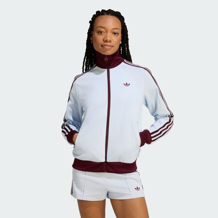 ADIDAS ORIGINALS JACKET FZ CLASSIC BLEU/BORDEAUX FEMME