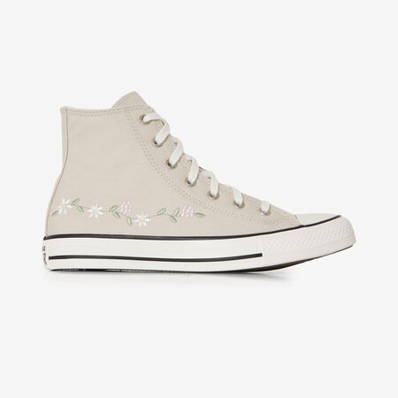 CONVERSE chuck taylor all star CHUCK TAYLOR ALL STAR HI FLOWERS BEIGE/BLANC JUNIOR