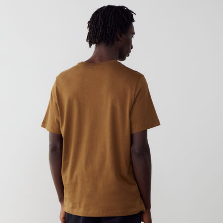 NIKE TEE SHIRT CLUB MARRON/BLANC HEREN