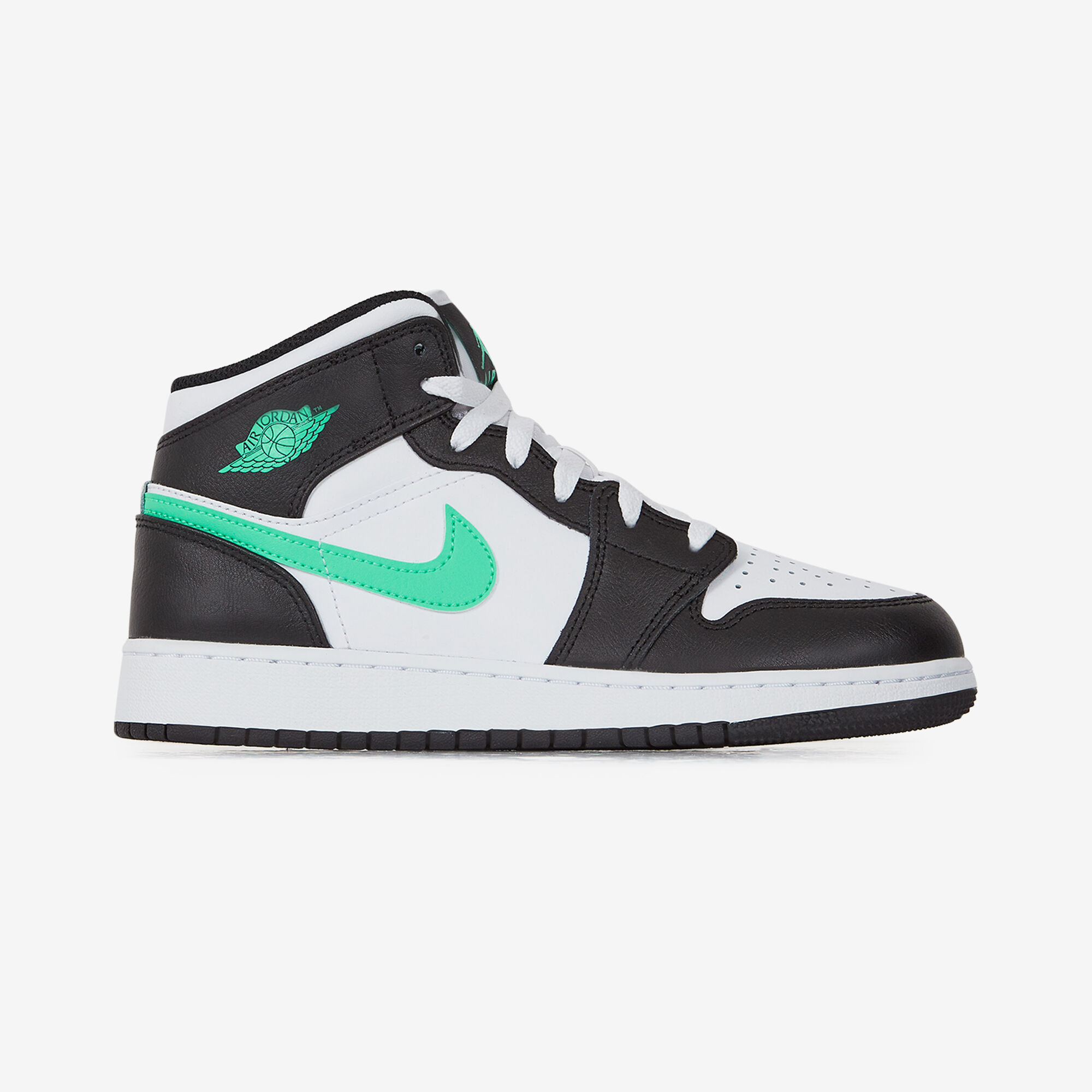 JORDAN AIR JORDAN 1 MID BLANC TURQUOISE SNEAKERS ENFANT Courir.be