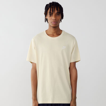 NIKE TEE SHIRT CLUB BEIGE/BLANC HEREN