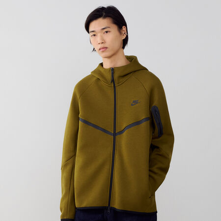 JACKET TECH FLEECE FZ : VERT/NOIR