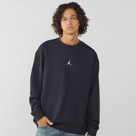 JORDAN SWEAT CREW CENTERED LOGO NOIR/BLANC HOMME