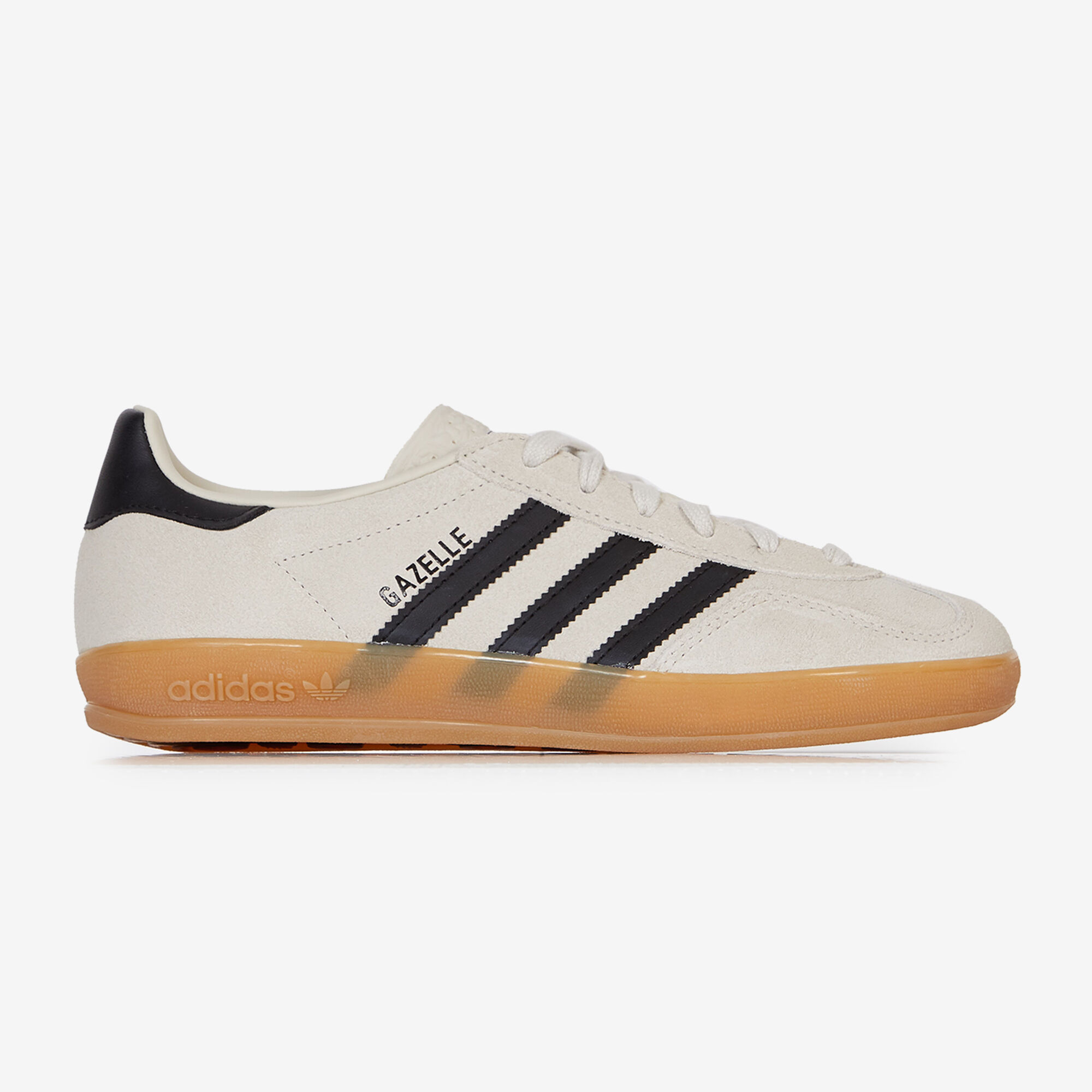 ADIDAS ORIGINALS GAZELLE INDOOR BEIGE NOIR SNEAKERS FEMME Courir.be