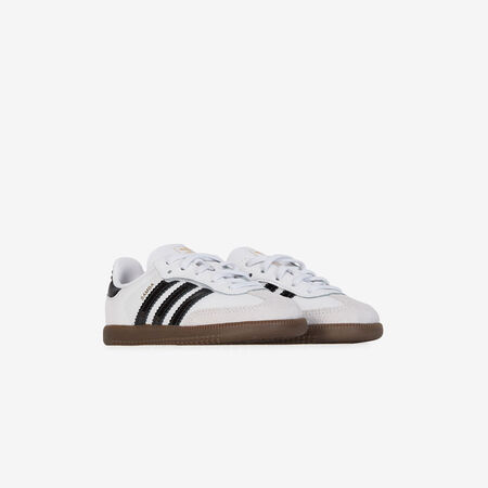 ADIDAS ORIGINALS SAMBA OG PATENT CF BLANC/NOIR BABY