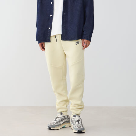 NIKE PANT JOGGER TECH FLEECE BEIGE/NOIR HOMME