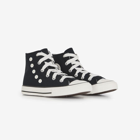 CONVERSE chuck taylor all star CHUCK TAYLOR ALL STAR HI BEADS NOIR/BLANC CADET