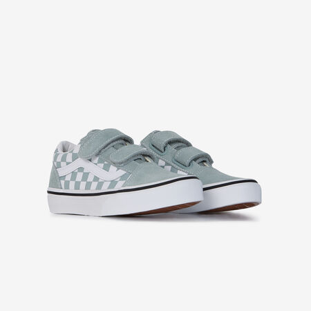 VANS old skool OLD SKOOL V CHECKERBOARD BLEU CIEL CADET