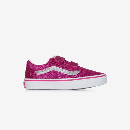 VANS old skool OLD SKOOL V GLITTER ROSE/BLANC KIND