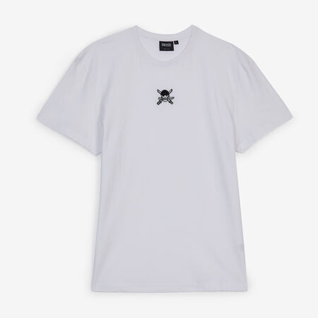 ONE PIECE TEE SHIRT SKULL ZORO BLANC HOMME