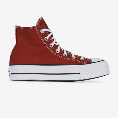 CONVERSE chuck taylor all star CHUCK TAYLOR ALL STAR LIFT HI ROUGE FEMME