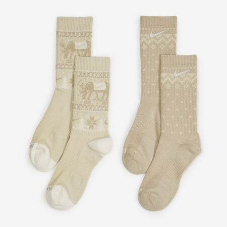 NIKE CHAUSSETTES X2 CREW WINTER BEIGE HEREN