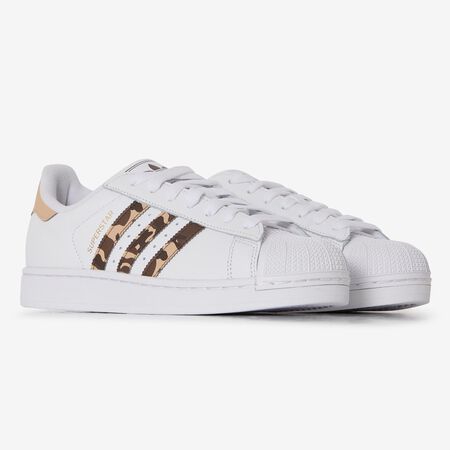 ADIDAS ORIGINALS superstar SUPERSTAR BLANC/KAKI HOMME