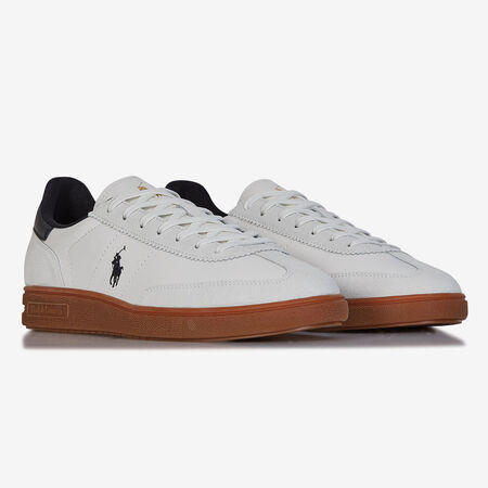 POLO RALPH LAUREN BEDFORD LEATHER BLANC/NOIR HOMME