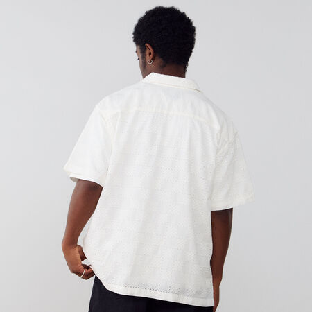 VANS SHIRT WAYSIDE EYELET BEIGE HEREN