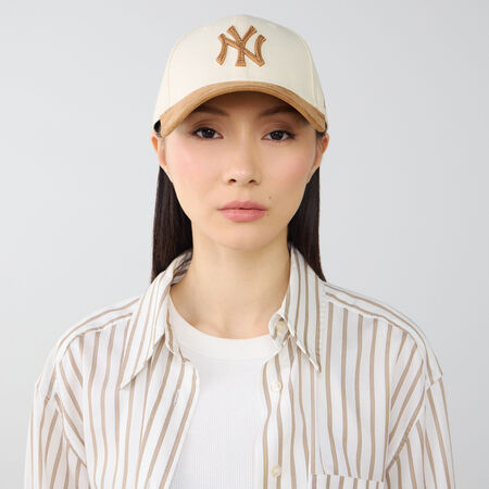 NEW ERA 9FORTY WOMEN NY FAUX SUEDE BEIGE/MARRON DAMES