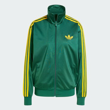 ADIDAS ORIGINALS JACKET FZ OVERSIZED FIREBIRD VERT/JAUNE FEMME