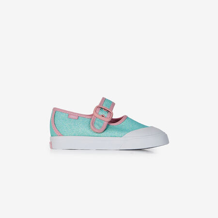 VANS MARY JANE GLITTER BLEU/ROSE BÉBÉ
