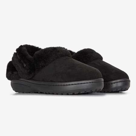 CROCS UNFURGETTABLE SUEDED CLOG NOIR DAMES